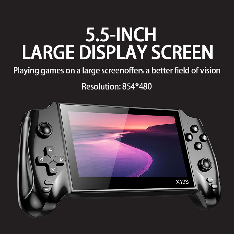 Gaming Console Tower - Console de jeu portable rétro X13S,