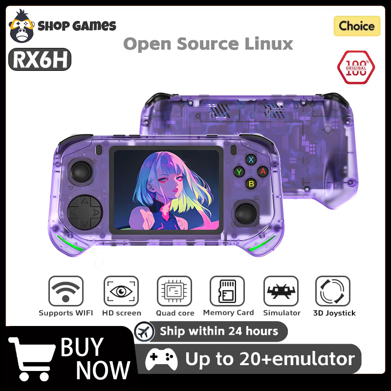 Gaming Console X6 - Console de jeu Portable rétro RX6H,