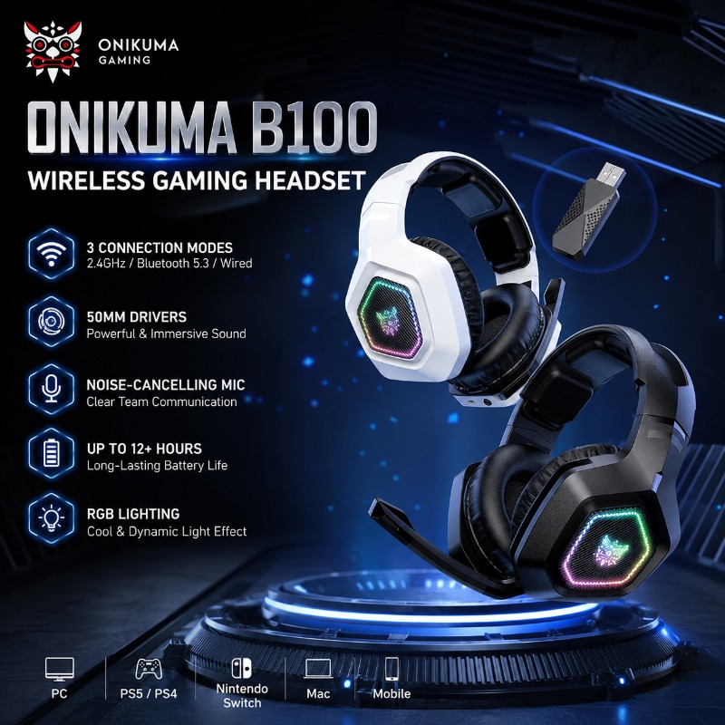 Gaming Console In Amazon - Casque de jeu sans fil ONIKUMA