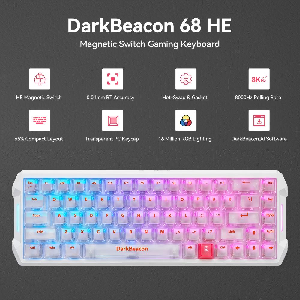 Gaming Console Tower - Clavier de jeu magnétique DarkBeacon Flux