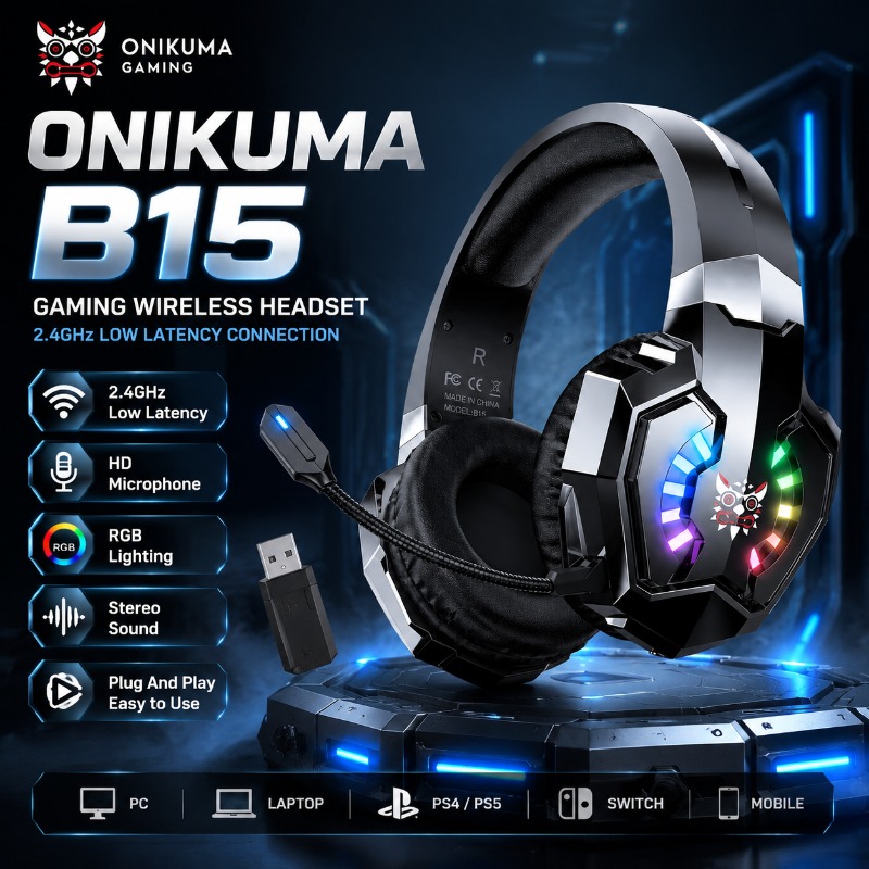 Gaming Console In Amazon - ONIKUMA B15 – casque de jeu