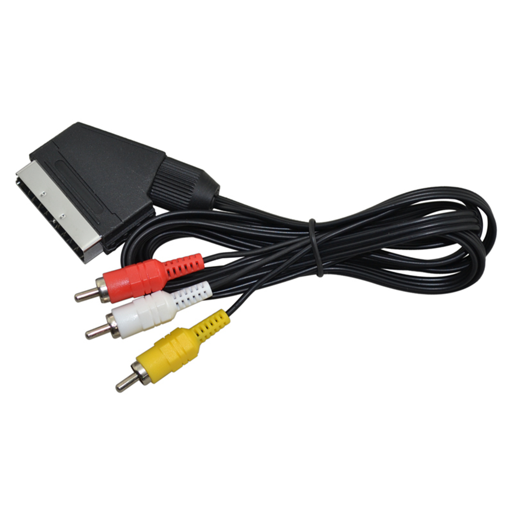 Gaming Console Video Game - Câble péritel vers 3 RCA AV