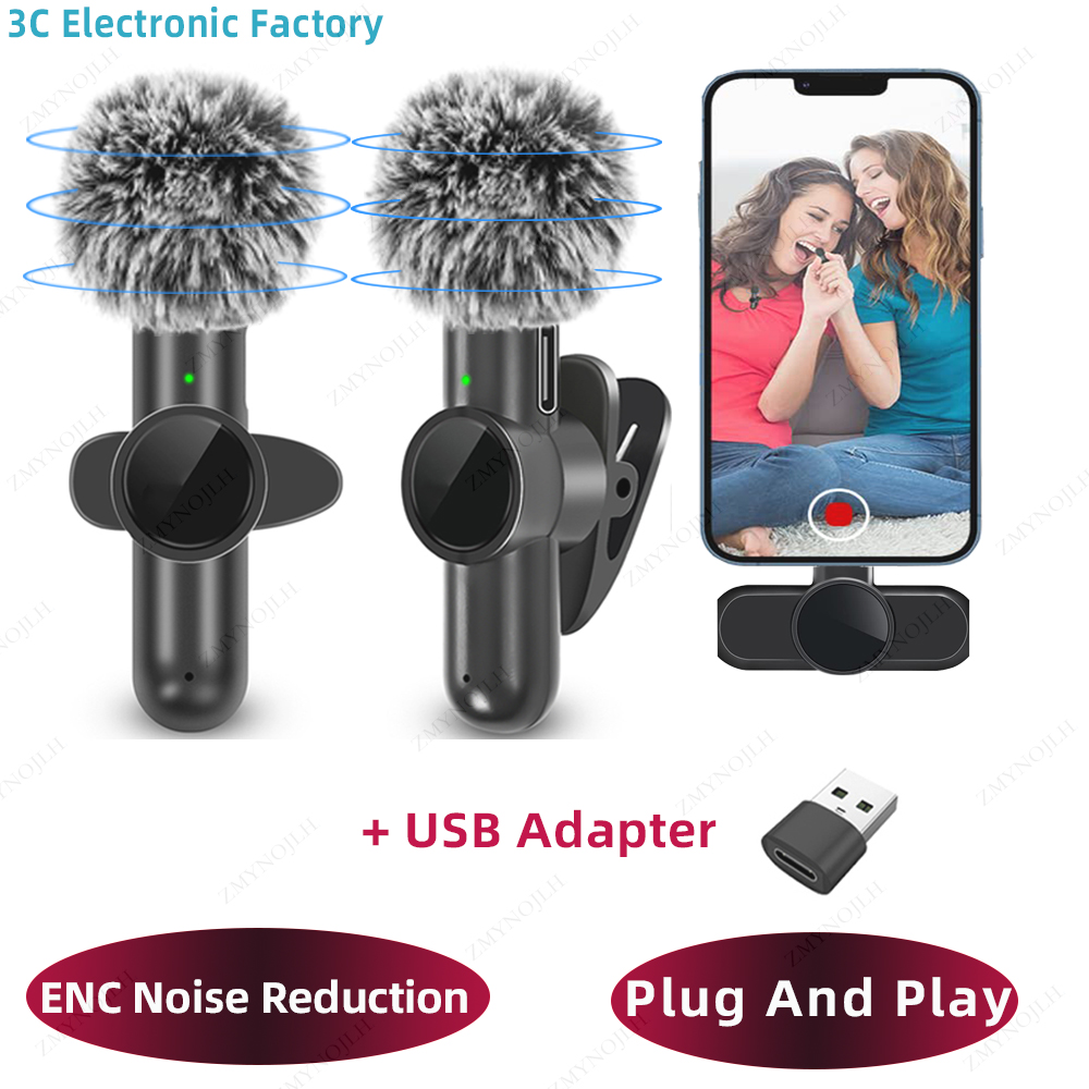 Gaming Console Ipad - Microphone Lavalier sans Fil 2.4G avec