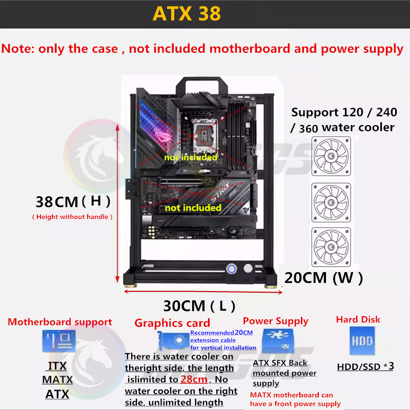 Boîtier de jeu en aluminium po - Gaming Console Tower avis et prix