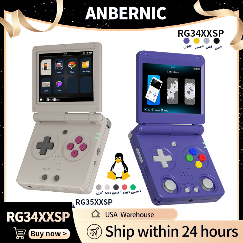 Anbernic RG34XXSP RG35XXSP Con - Gaming Console Sale avis et prix