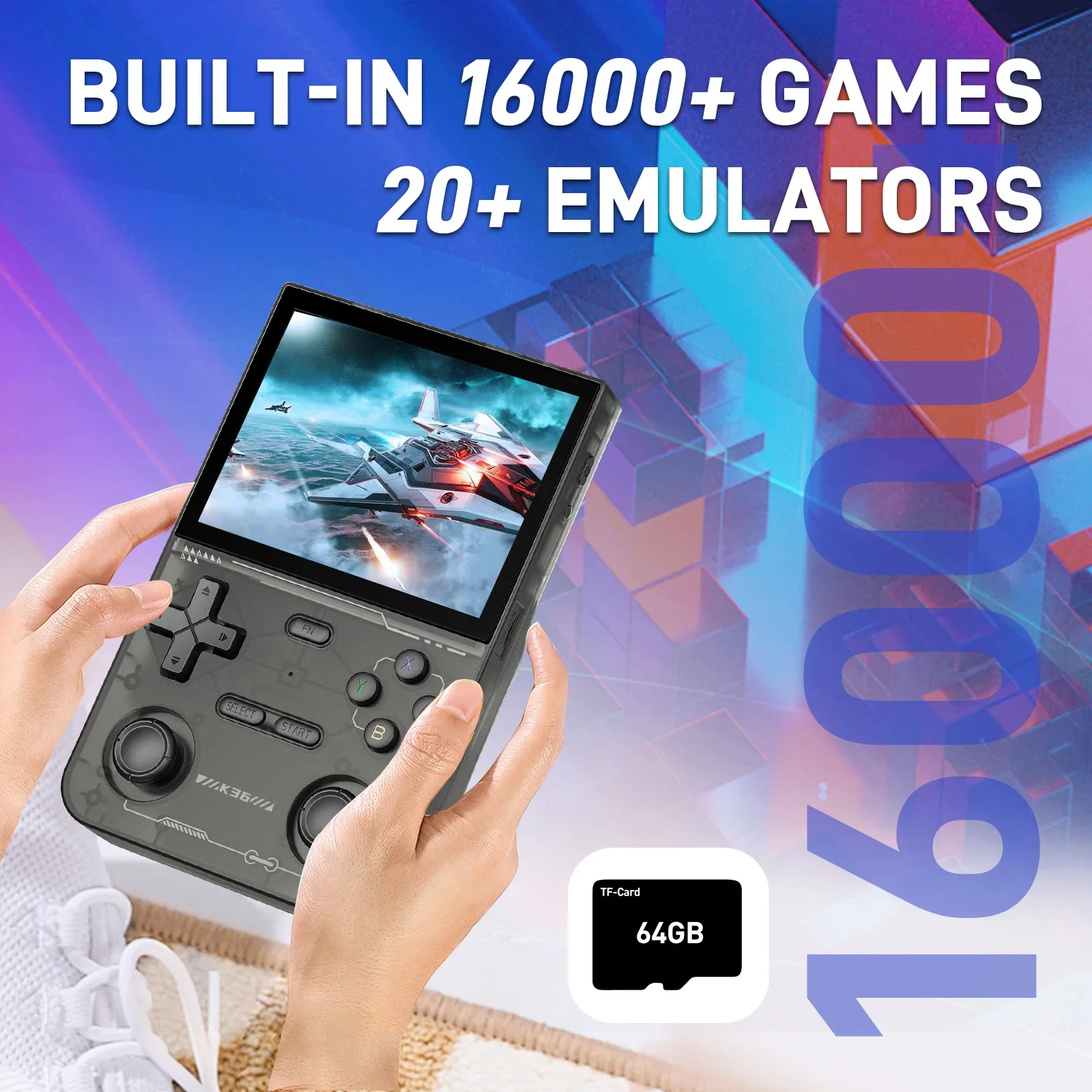 GAMINJA K36 3.5 pouces IPS écr - Gaming Console K36 avis et prix