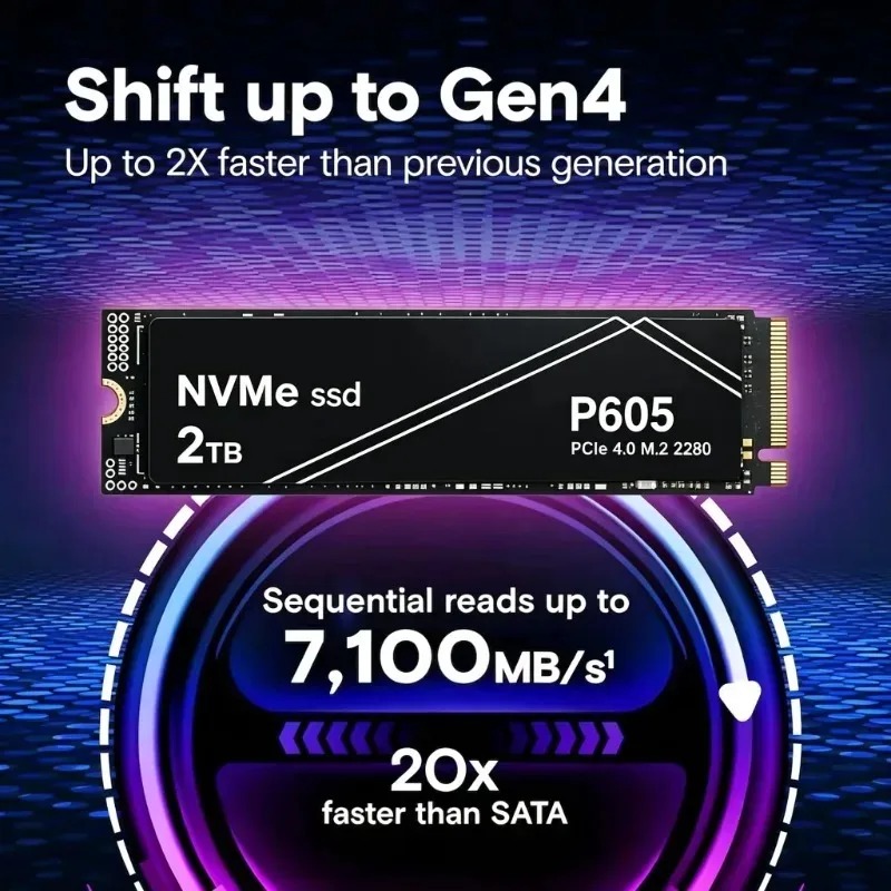 SSD NVMe PCIe Gen P605 Haute V - Gaming Console Sale avis et prix