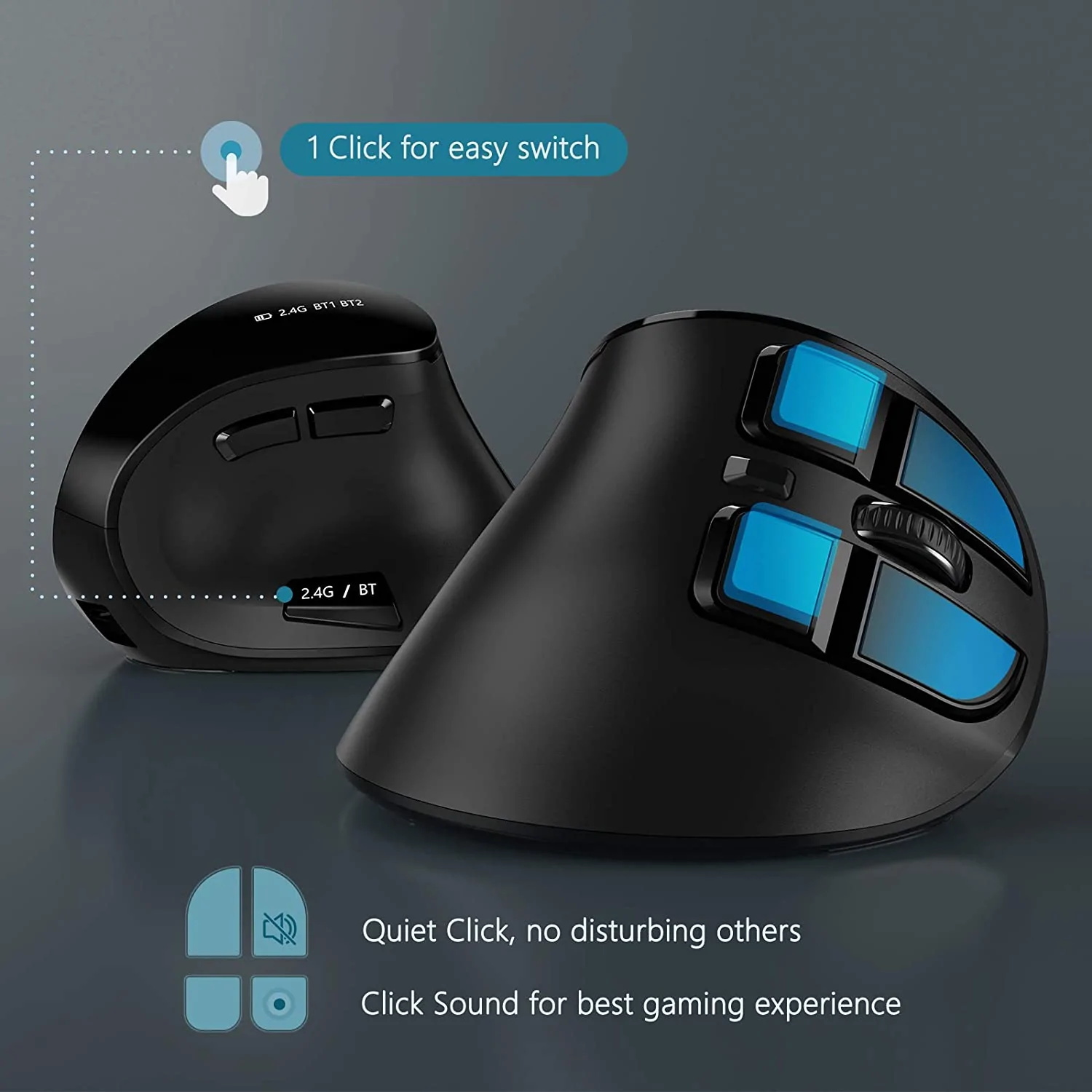 Souris verticale sans fil Seen - Gaming Console Ipad avis et prix